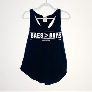 VS Pink Black Workout Tank Top